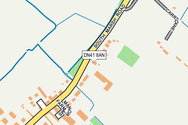 DN41 8AN map - OS OpenMap – Local (Ordnance Survey)