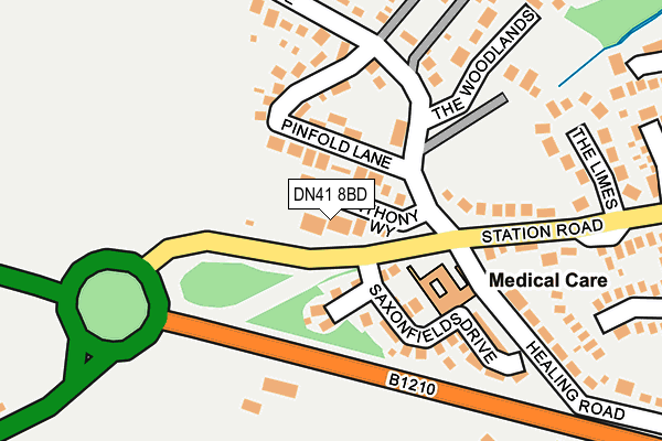 DN41 8BD map - OS OpenMap – Local (Ordnance Survey)