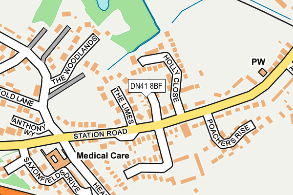 DN41 8BF map - OS OpenMap – Local (Ordnance Survey)