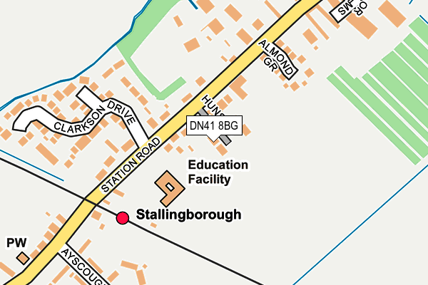 DN41 8BG map - OS OpenMap – Local (Ordnance Survey)