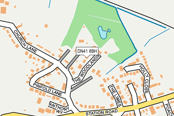 DN41 8BH map - OS OpenMap – Local (Ordnance Survey)