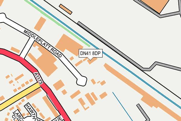 DN41 8DP map - OS OpenMap – Local (Ordnance Survey)