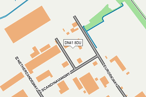 DN41 8DU map - OS OpenMap – Local (Ordnance Survey)