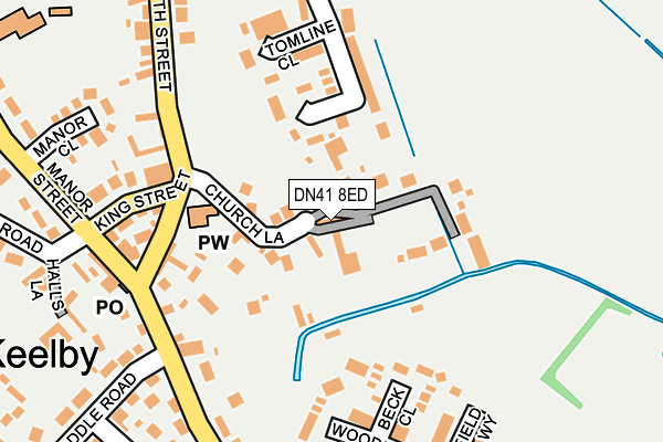 DN41 8ED map - OS OpenMap – Local (Ordnance Survey)
