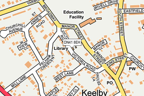 DN41 8EH map - OS OpenMap – Local (Ordnance Survey)