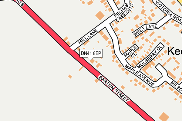 DN41 8EP map - OS OpenMap – Local (Ordnance Survey)