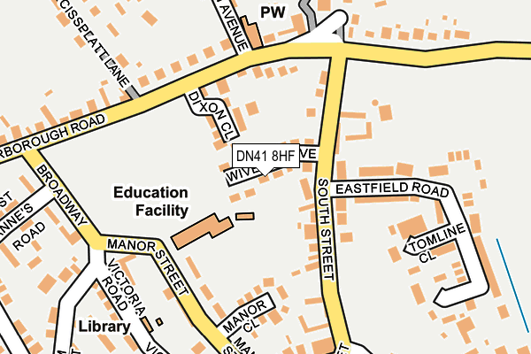 DN41 8HF map - OS OpenMap – Local (Ordnance Survey)