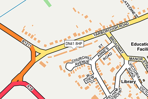DN41 8HP map - OS OpenMap – Local (Ordnance Survey)