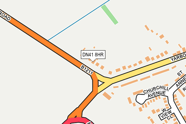 DN41 8HR map - OS OpenMap – Local (Ordnance Survey)