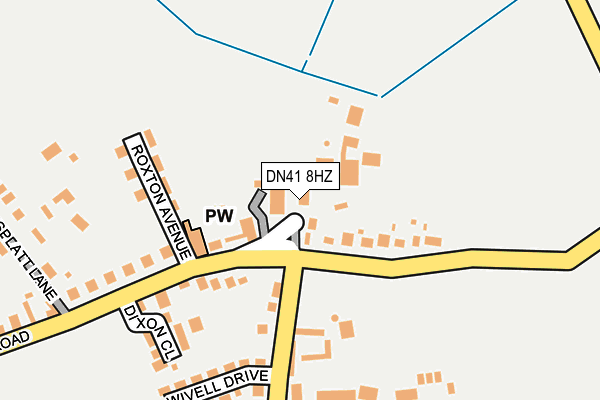 DN41 8HZ map - OS OpenMap – Local (Ordnance Survey)
