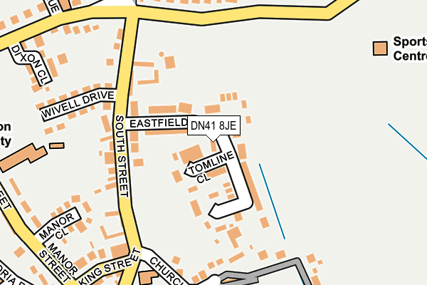 DN41 8JE map - OS OpenMap – Local (Ordnance Survey)