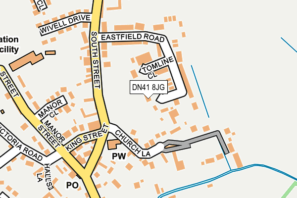 DN41 8JG map - OS OpenMap – Local (Ordnance Survey)