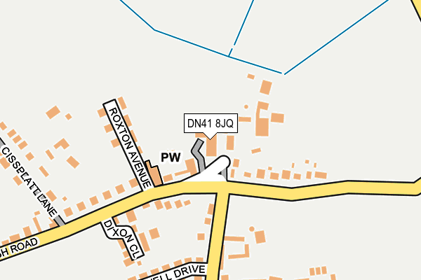 DN41 8JQ map - OS OpenMap – Local (Ordnance Survey)