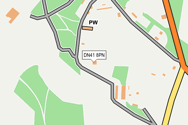 DN41 8PN map - OS OpenMap – Local (Ordnance Survey)