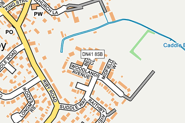 DN41 8SB map - OS OpenMap – Local (Ordnance Survey)