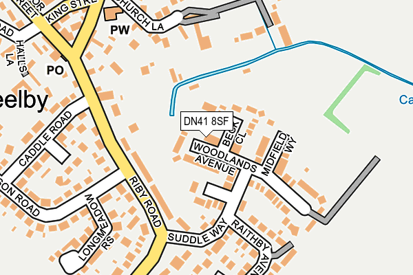 DN41 8SF map - OS OpenMap – Local (Ordnance Survey)