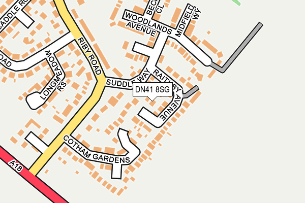DN41 8SG map - OS OpenMap – Local (Ordnance Survey)