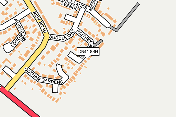 DN41 8SH map - OS OpenMap – Local (Ordnance Survey)