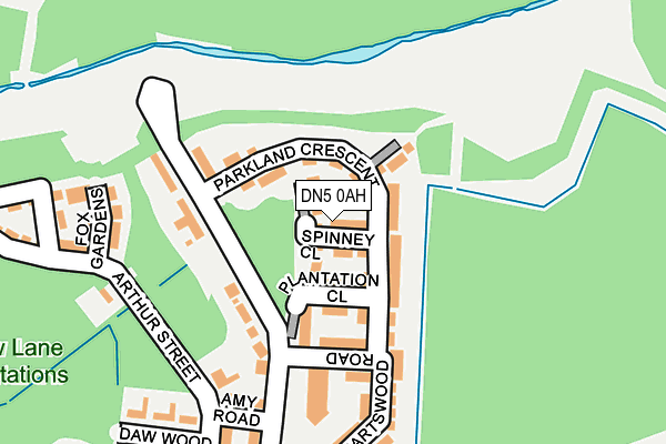 DN5 0AH map - OS OpenMap – Local (Ordnance Survey)
