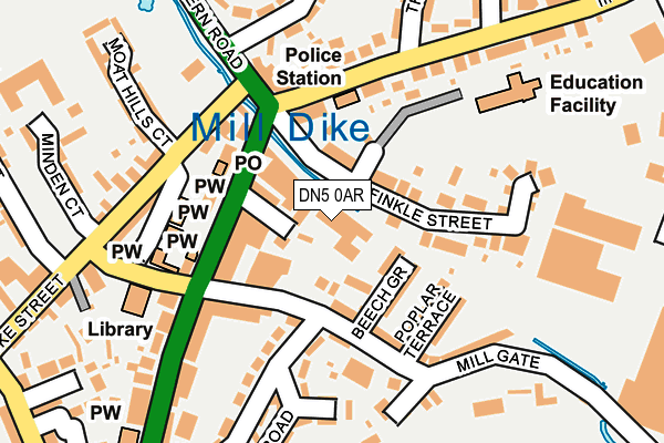 DN5 0AR map - OS OpenMap – Local (Ordnance Survey)