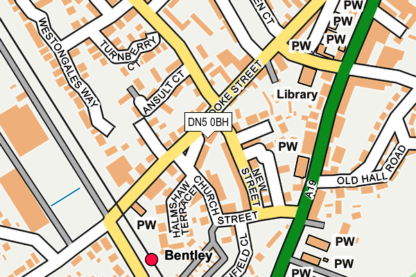 DN5 0BH map - OS OpenMap – Local (Ordnance Survey)