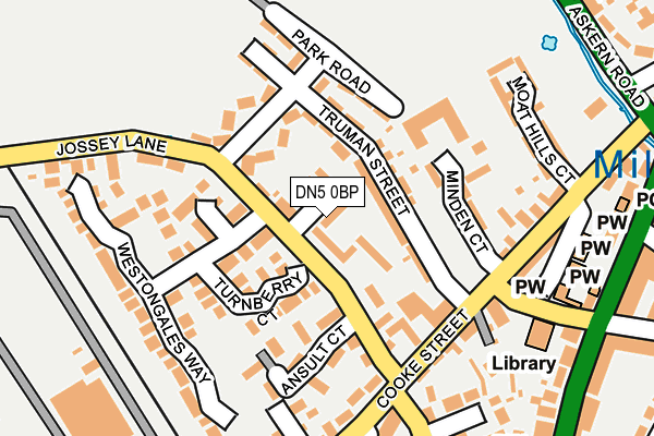 DN5 0BP map - OS OpenMap – Local (Ordnance Survey)