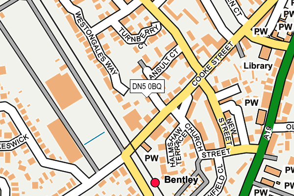 DN5 0BQ map - OS OpenMap – Local (Ordnance Survey)
