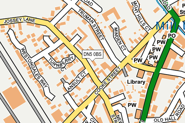 DN5 0BS map - OS OpenMap – Local (Ordnance Survey)