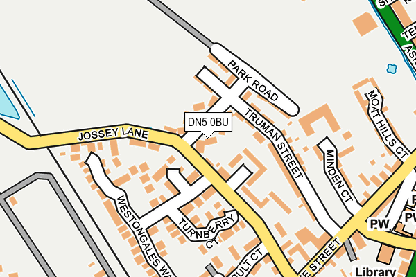 DN5 0BU map - OS OpenMap – Local (Ordnance Survey)