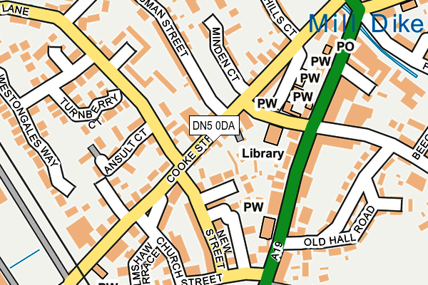 DN5 0DA map - OS OpenMap – Local (Ordnance Survey)