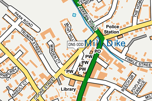DN5 0DD map - OS OpenMap – Local (Ordnance Survey)