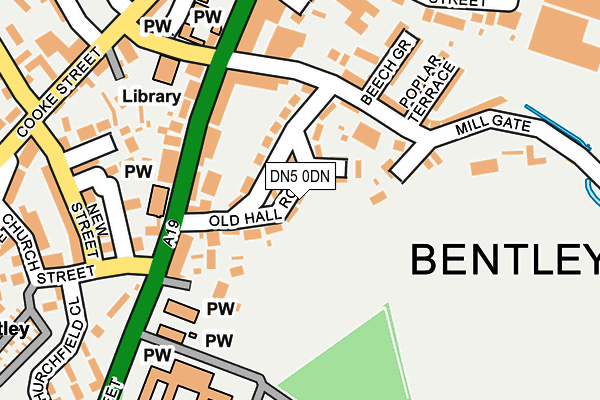 DN5 0DN map - OS OpenMap – Local (Ordnance Survey)