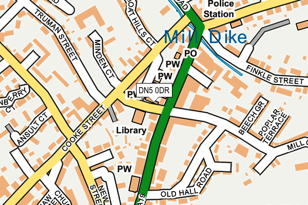 DN5 0DR map - OS OpenMap – Local (Ordnance Survey)