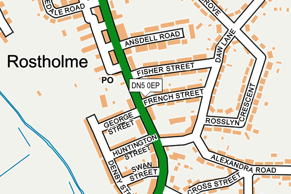 Map of ASKERN ROAD GARAGE LIMITED at local scale