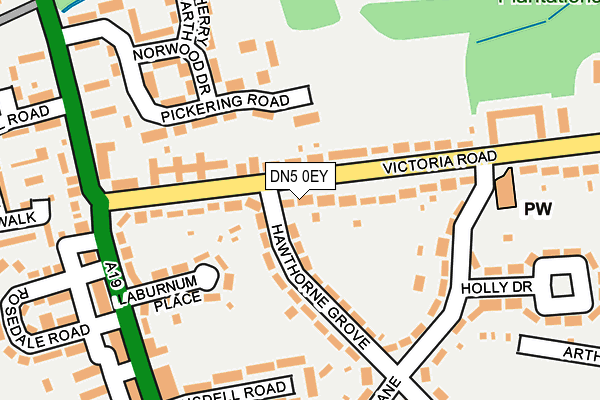 DN5 0EY map - OS OpenMap – Local (Ordnance Survey)