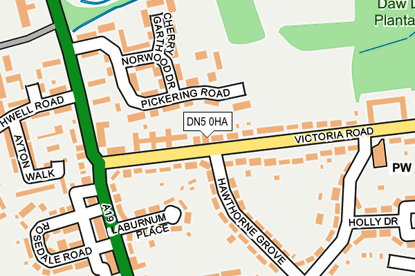 DN5 0HA map - OS OpenMap – Local (Ordnance Survey)
