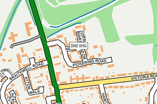 DN5 0HG map - OS OpenMap – Local (Ordnance Survey)