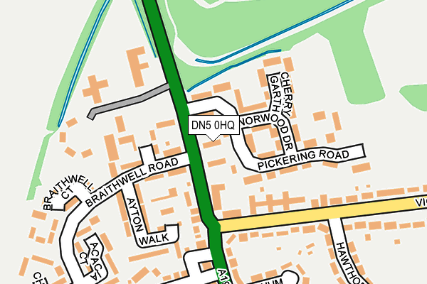 DN5 0HQ map - OS OpenMap – Local (Ordnance Survey)