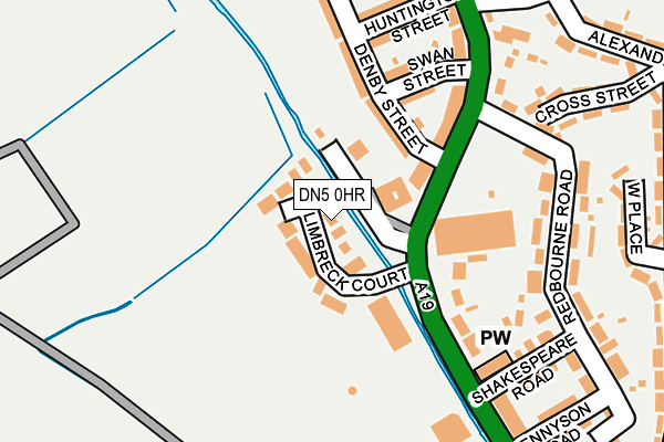 DN5 0HR map - OS OpenMap – Local (Ordnance Survey)
