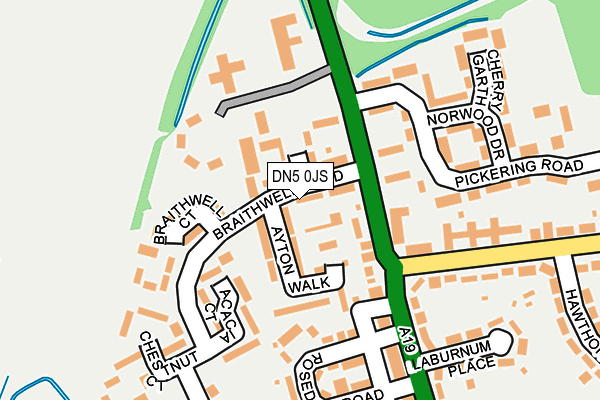 DN5 0JS map - OS OpenMap – Local (Ordnance Survey)