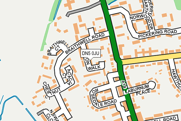 DN5 0JU map - OS OpenMap – Local (Ordnance Survey)