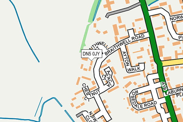 DN5 0JY map - OS OpenMap – Local (Ordnance Survey)