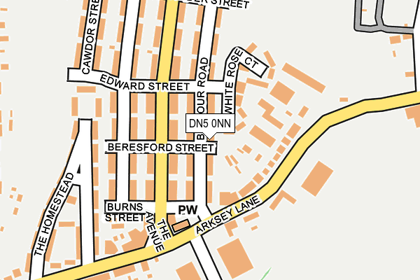 DN5 0NN map - OS OpenMap – Local (Ordnance Survey)