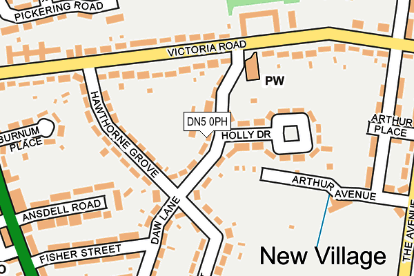 DN5 0PH map - OS OpenMap – Local (Ordnance Survey)