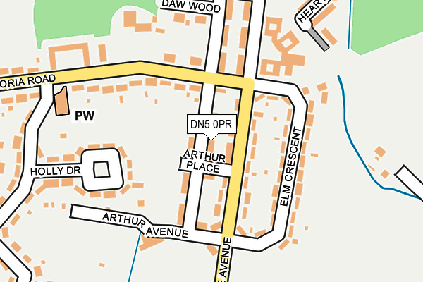 DN5 0PR map - OS OpenMap – Local (Ordnance Survey)