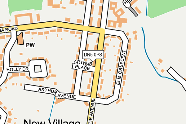 DN5 0PS map - OS OpenMap – Local (Ordnance Survey)