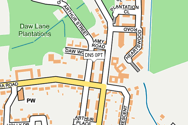DN5 0PT map - OS OpenMap – Local (Ordnance Survey)