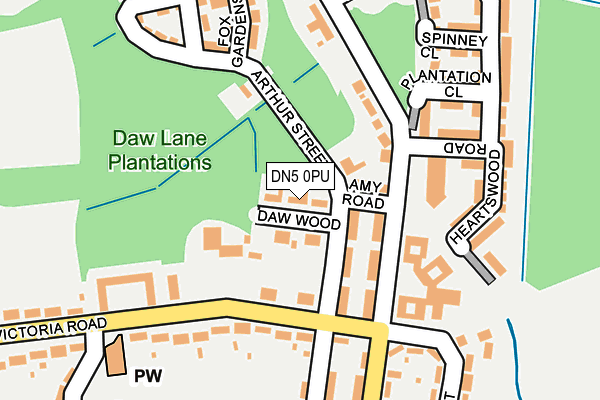 Map of DAVE EVANS DRILLING LIMITED at local scale