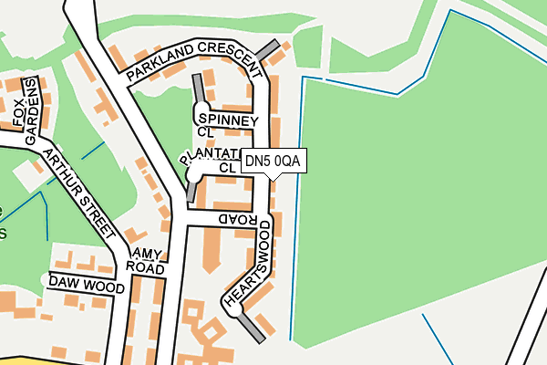 DN5 0QA map - OS OpenMap – Local (Ordnance Survey)