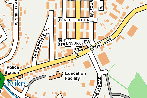 Map of ANDREEA'S BAKERY K.G. LTD at local scale